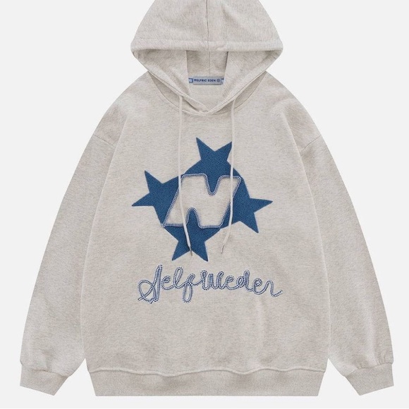 Aelfric Eden Tops - AELFRIC EDEN STELLARIS EMBROIDERED HOODIE
Women’s L Y2K NEW with Tags Blue Stars